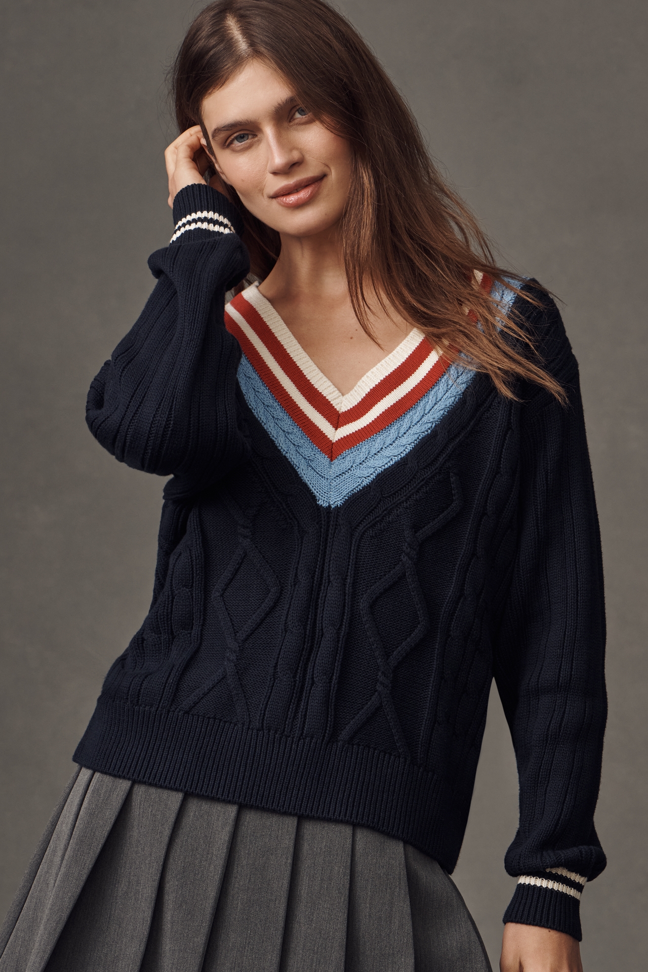 The Upside x Anthropologie Josette V-Neck Sweater