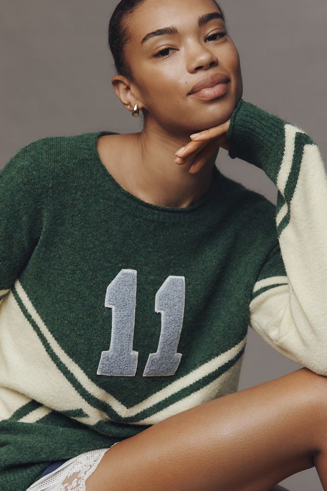 Sundry Varsity Patch Sweater #3