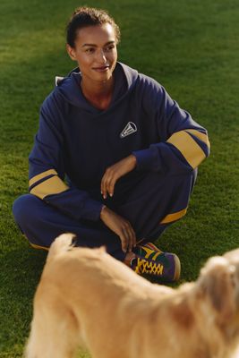 Sundry Sporty Hooded Cotton Sweatshirt