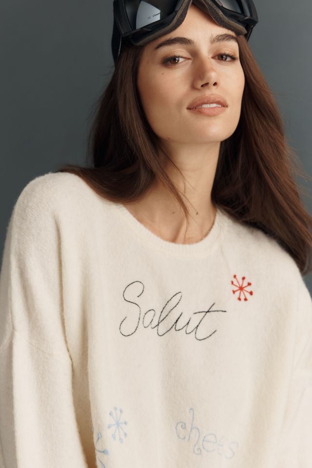 Sundry Embroidered Pullover Sweater #3