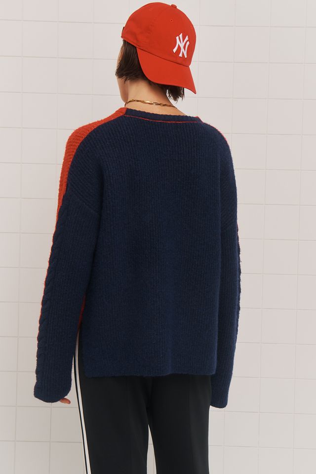 Sundry Long-Sleeve Colorblock Sweater #2