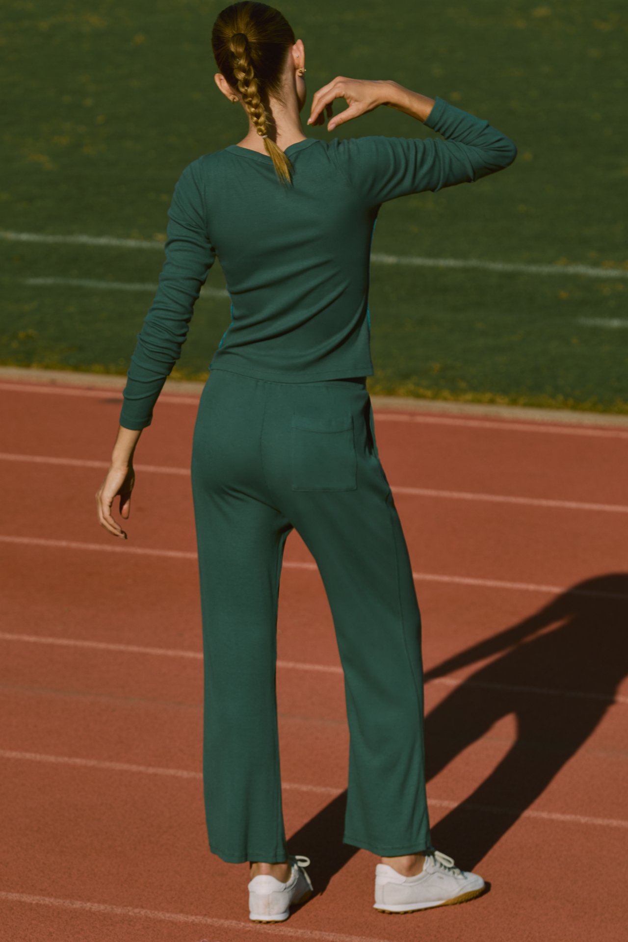 Sundry Long-Sleeve Button-Front Top