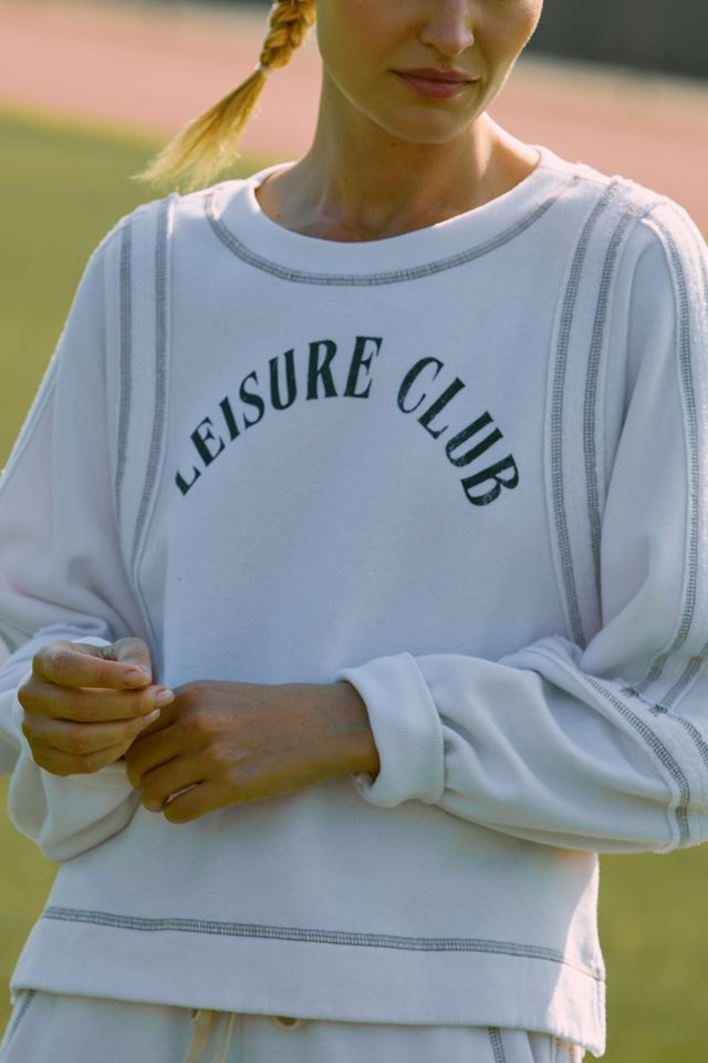 Sundry Leisure Club Raw Seamed Sweatshirt #1