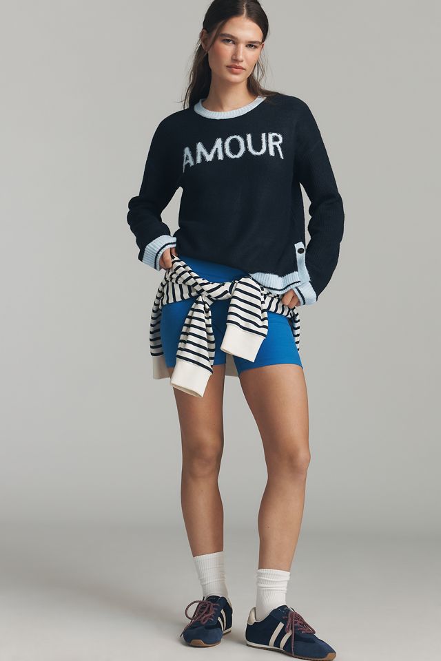 Sundry Amour Intarsia Wool Blend Sweater #2