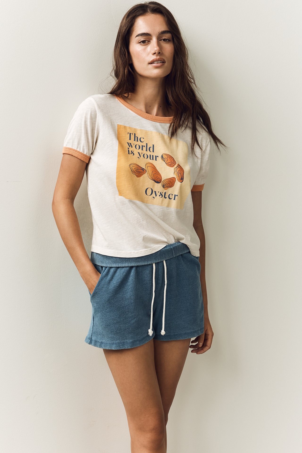 Sundry Boxy Ringer Tee