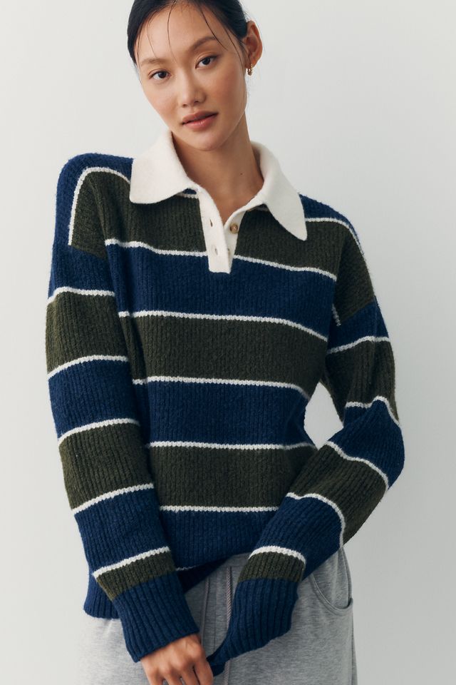 Sundry Long-Sleeve Rugby Pullover #1