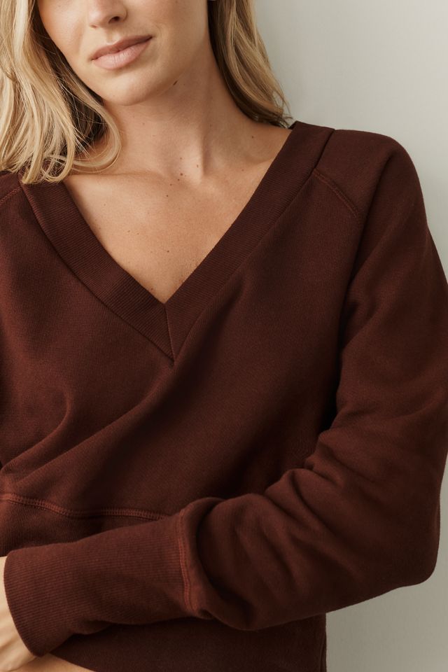 Sundry Cotton Blend V-Neck Sweatshirt #2