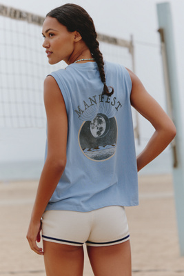 Spiritual Gangster Manifest Graphic Tank Top In Animal Print