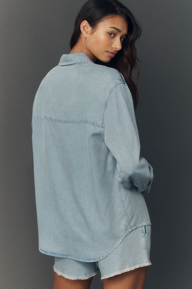 Spiritual Gangster Solstice Chambray Buttondown Shirt #1