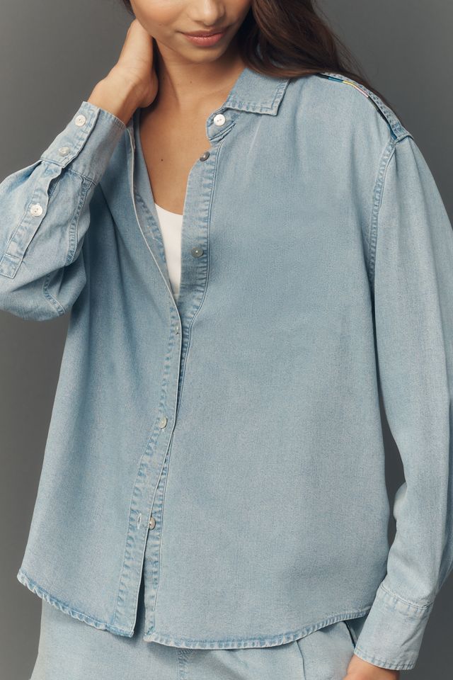 Spiritual Gangster Solstice Chambray Buttondown Shirt #3