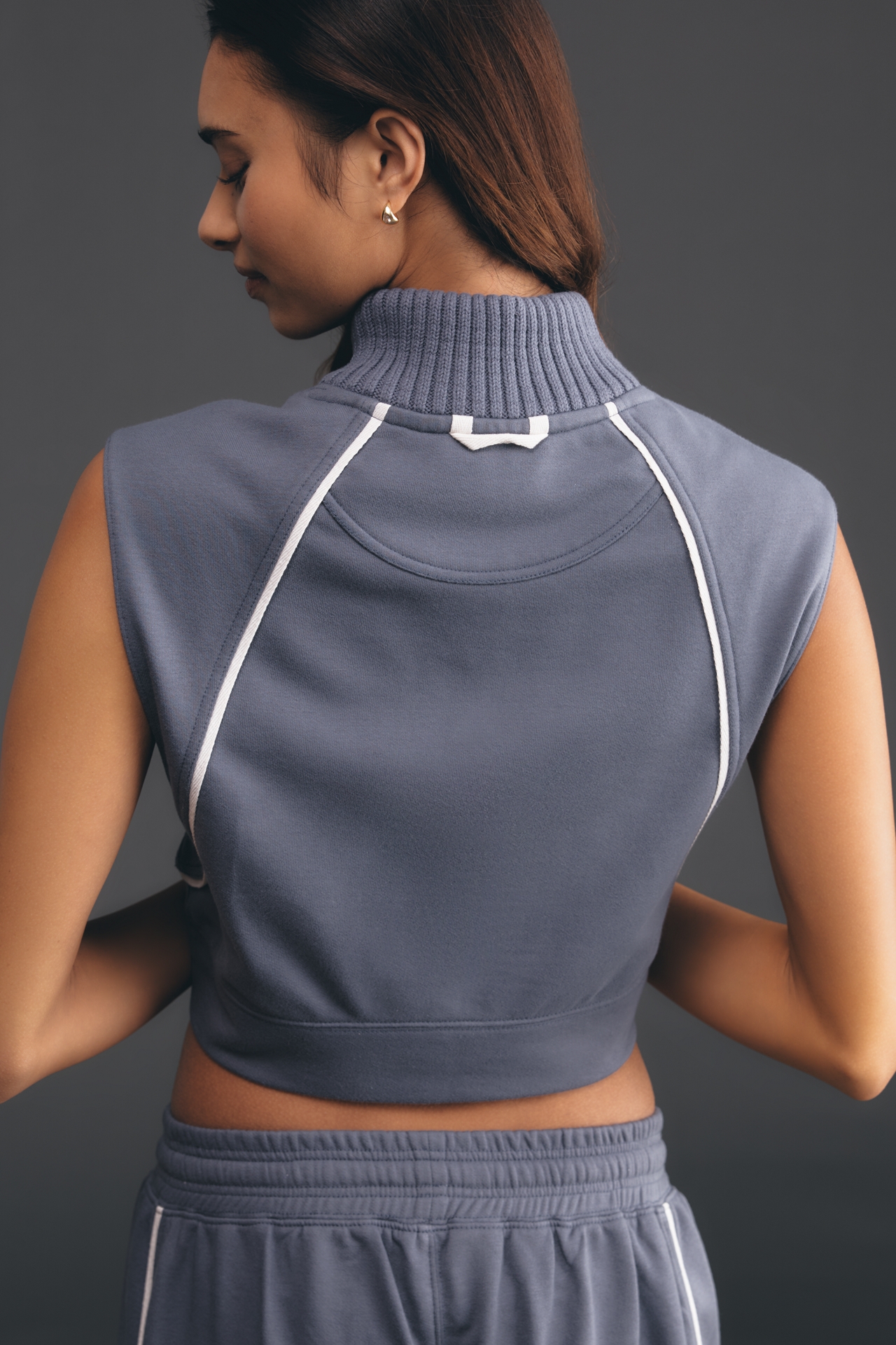 Daily Practice Zip-Up Sweater Top