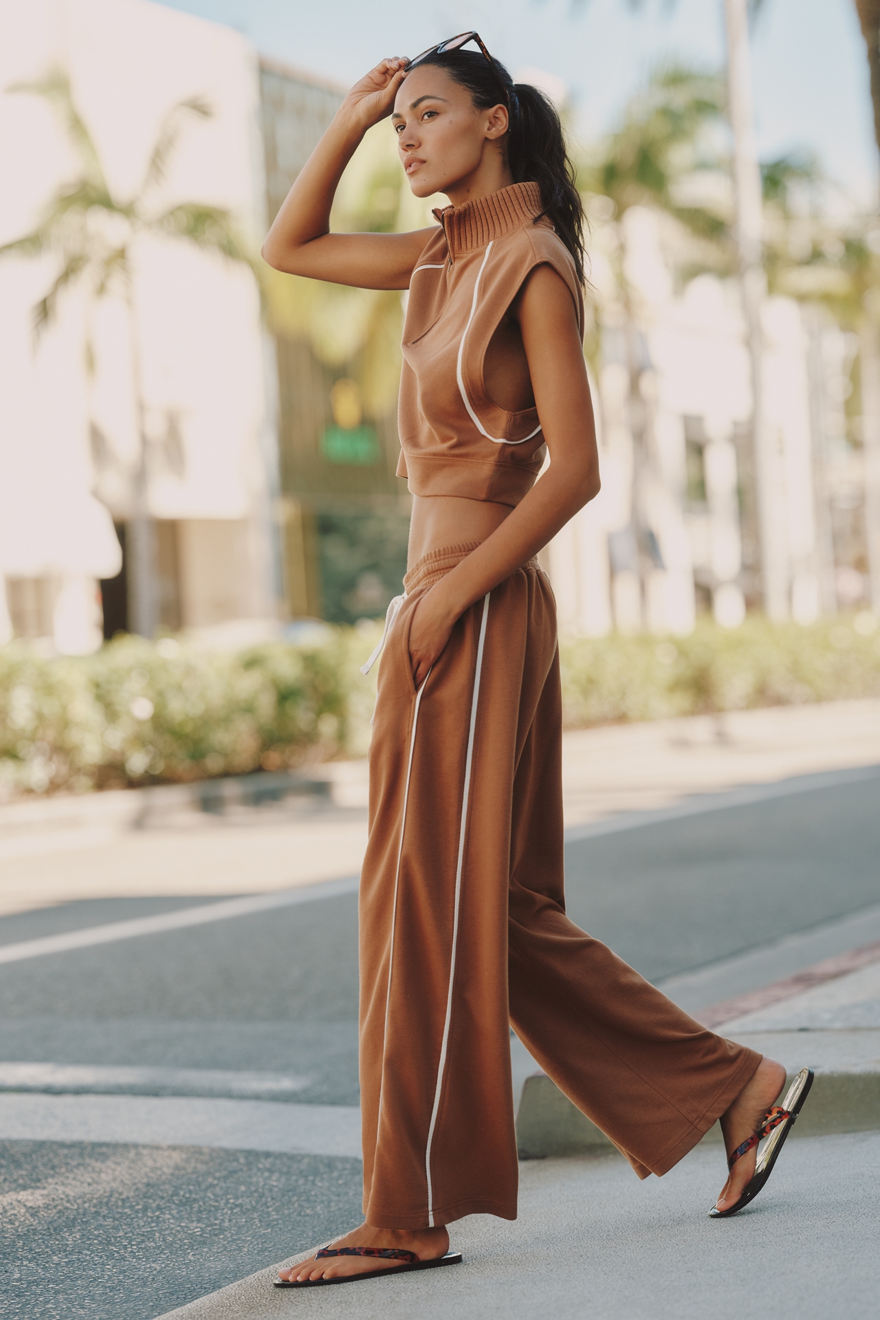 Daily Practice Zip-Up Sweater Top