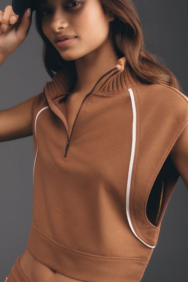 Daily Practice Zip-Up Sweater Top | Anthropologie