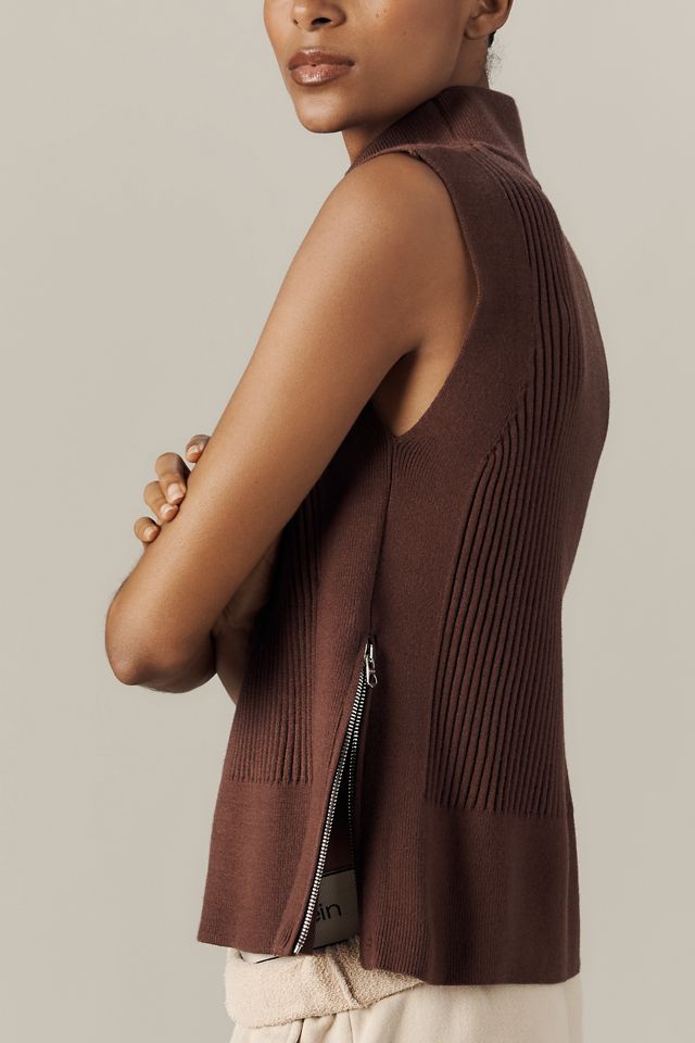 Varley Lois High-Neck Ribbed Knit Tank Top #2