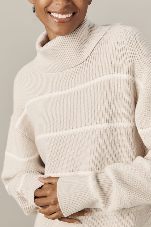 Varley Hamish Roll-Neck Stitch Knit Sweater #1