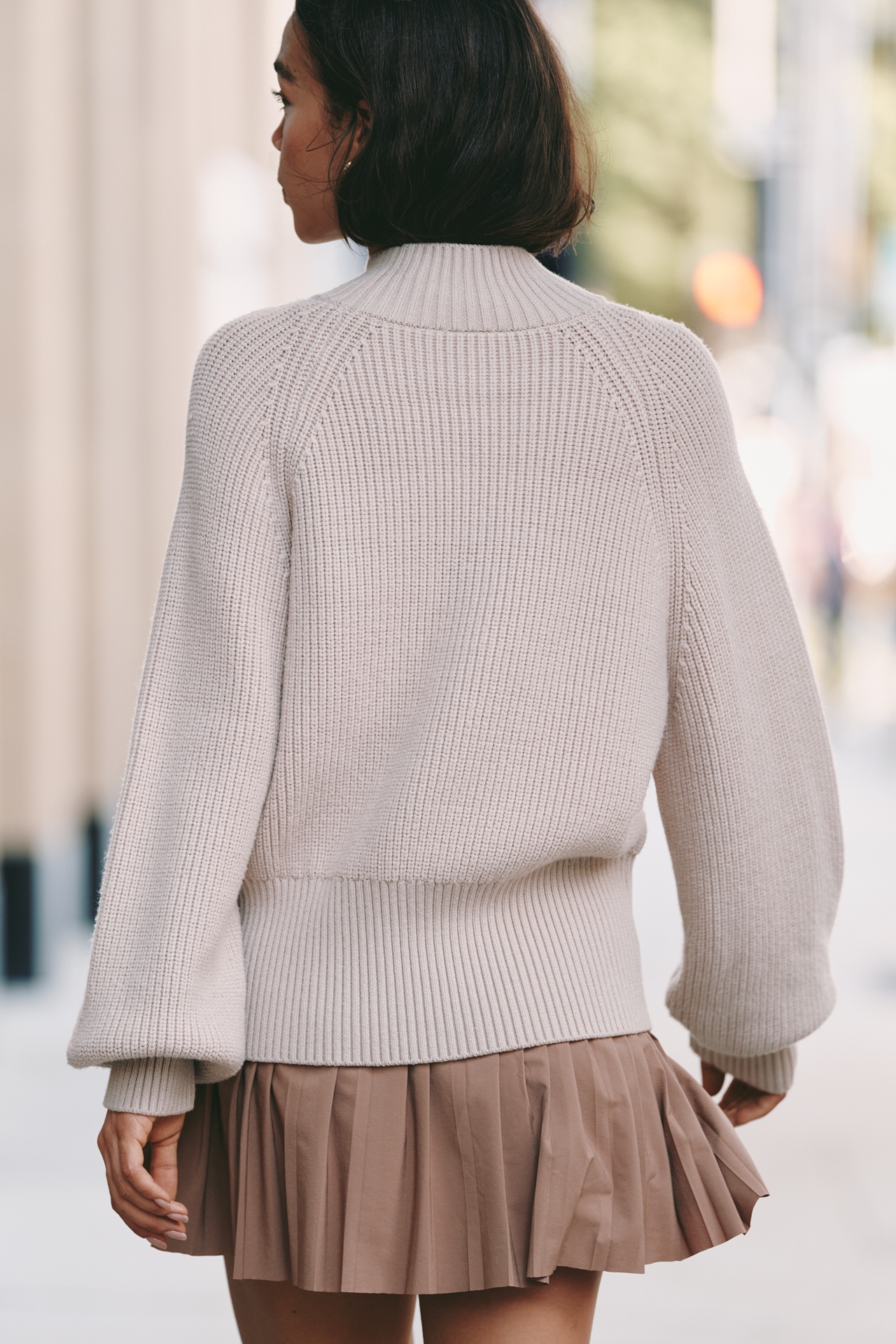Varley Martina High-Neck Ribbed Sweater