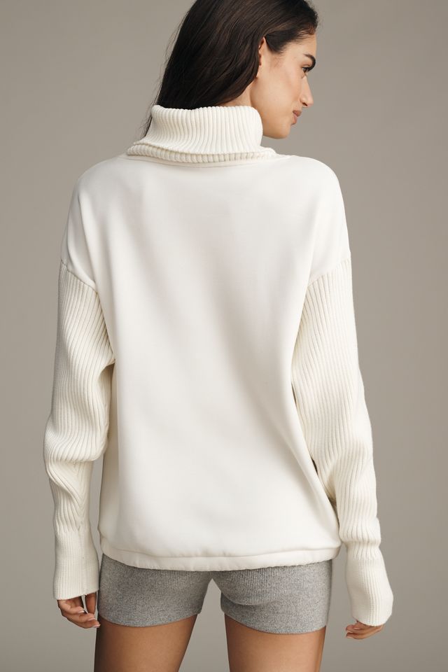 Varley Hannah Cowl Turtleneck Sweater #1