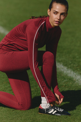 Varley Always Mock-neck Long-sleeve Top In Red