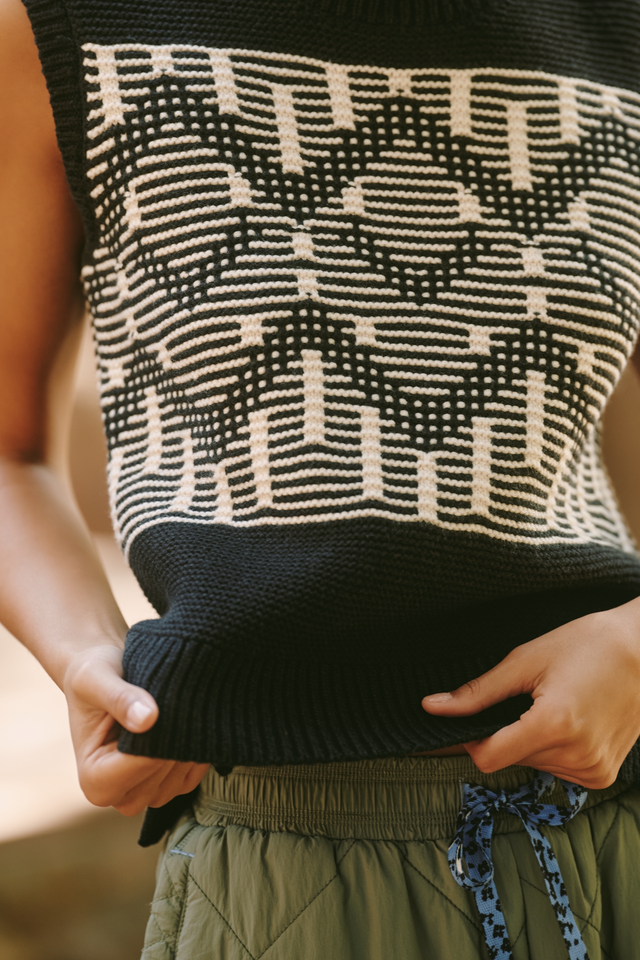 Varley Oline Fairisle Cotton Wool Blend Top