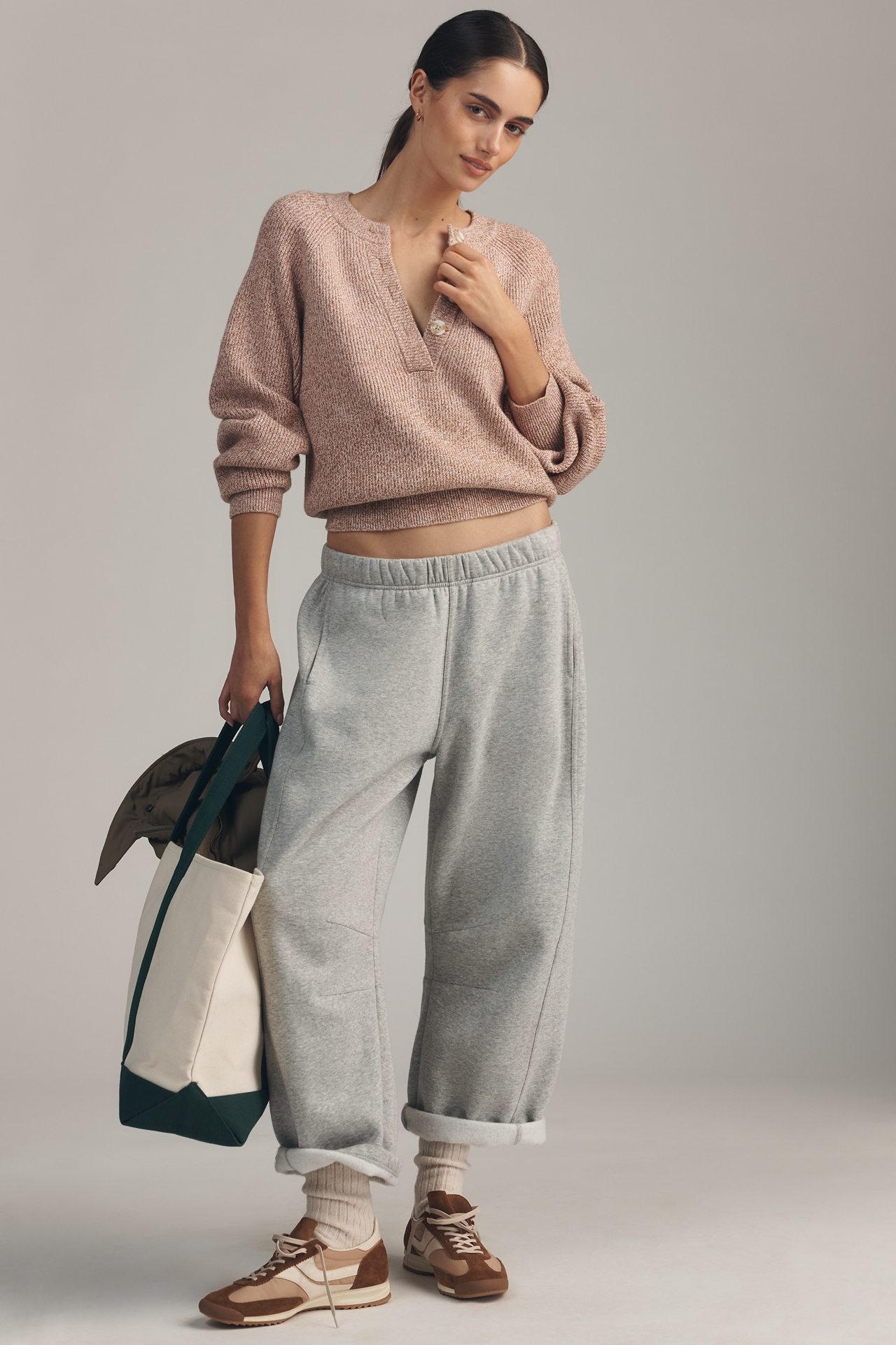 Varley Kennings Button-Front Sweater