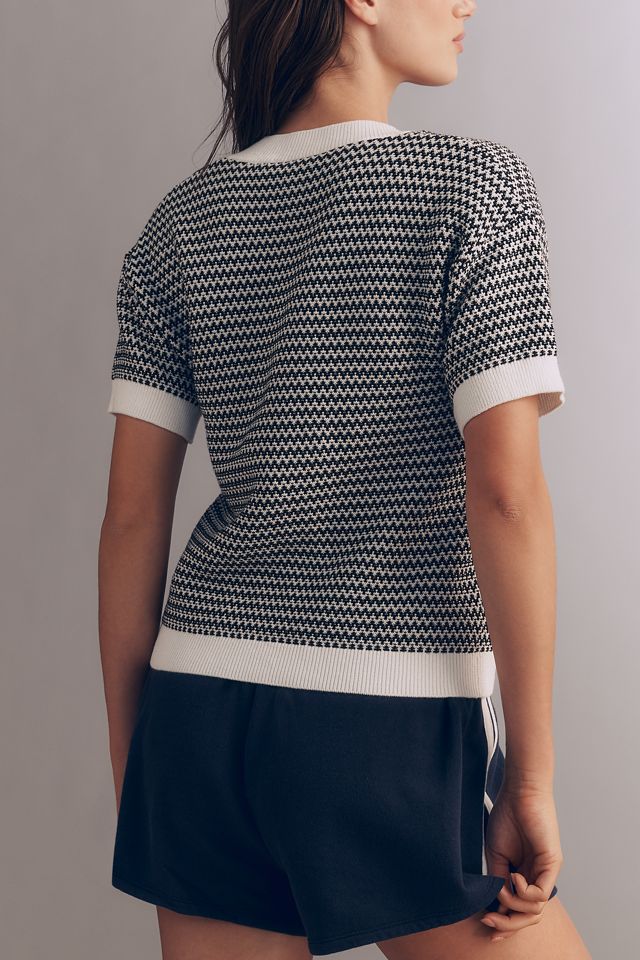 Varley Dora Cotton Knit V-Neck Top  #2