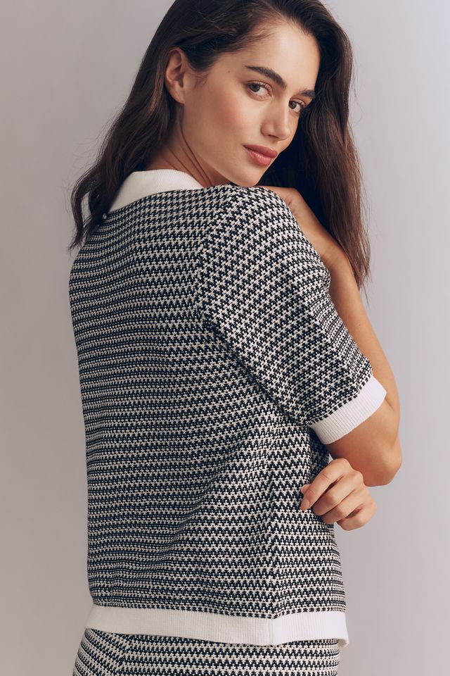 Varley Gaelle Cotton Knit Button Front Top #2