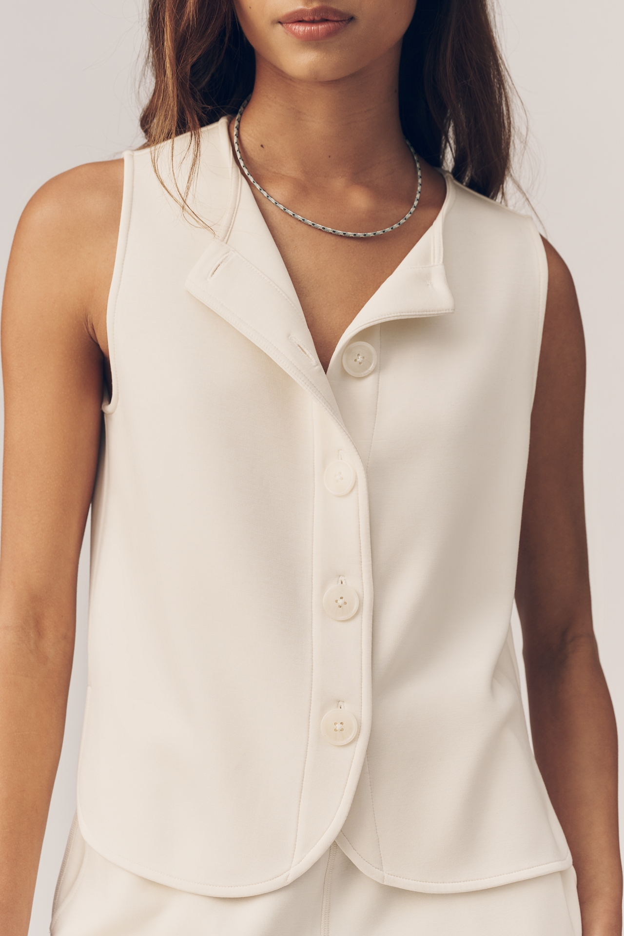Varley Josie Button-Front Tank