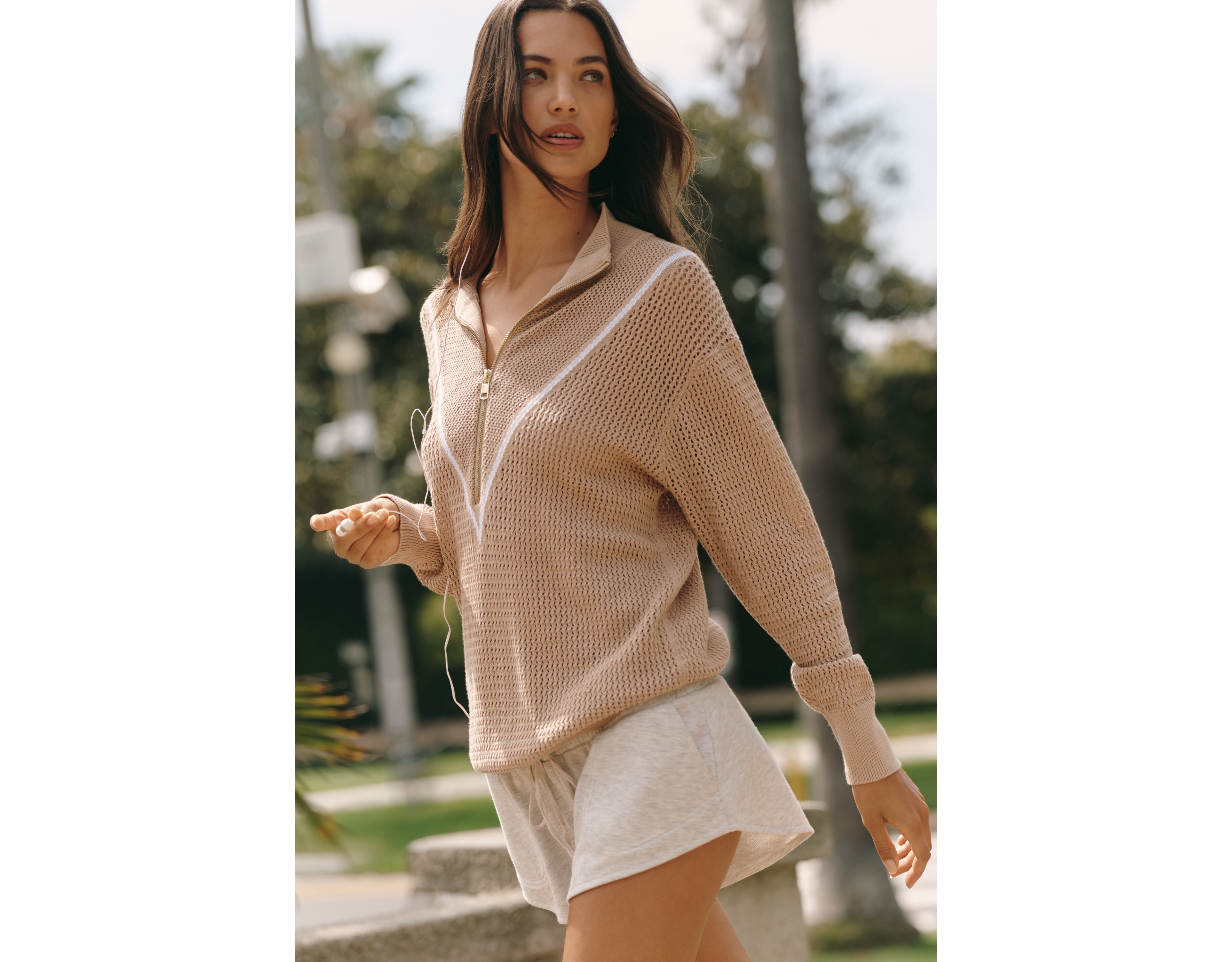 Varley Calva 100% Cotton Knit Pullover