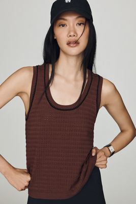 Varley Gideon Knit Cotton Tank Top