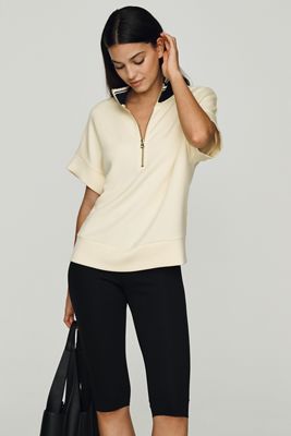 Varley Ritchie 2.0 Quarter Zip Short-Sleeve Top