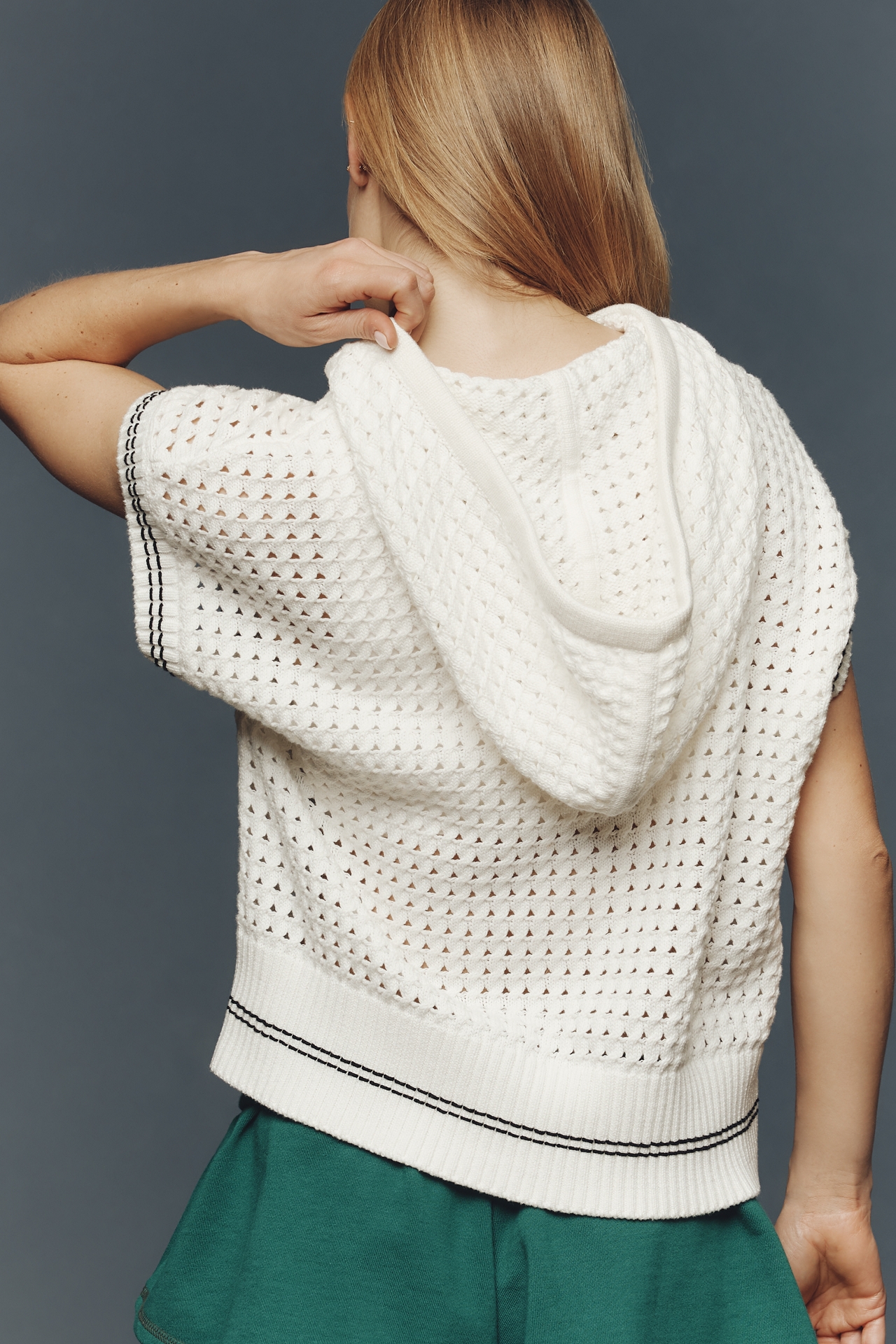 Varley Cotton Vittoria Knit Hoodie