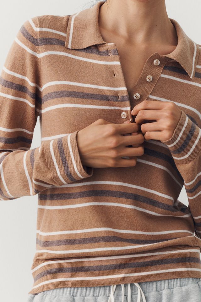 Varley Mayra Knit Polo Top #1