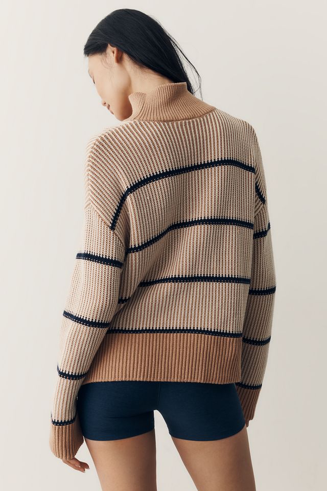 Varley Holland 100% Cotton Mock-Neck Sweater #1