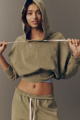 Daily Practice Washed to Shore Cotton Cropped Sweatshirt