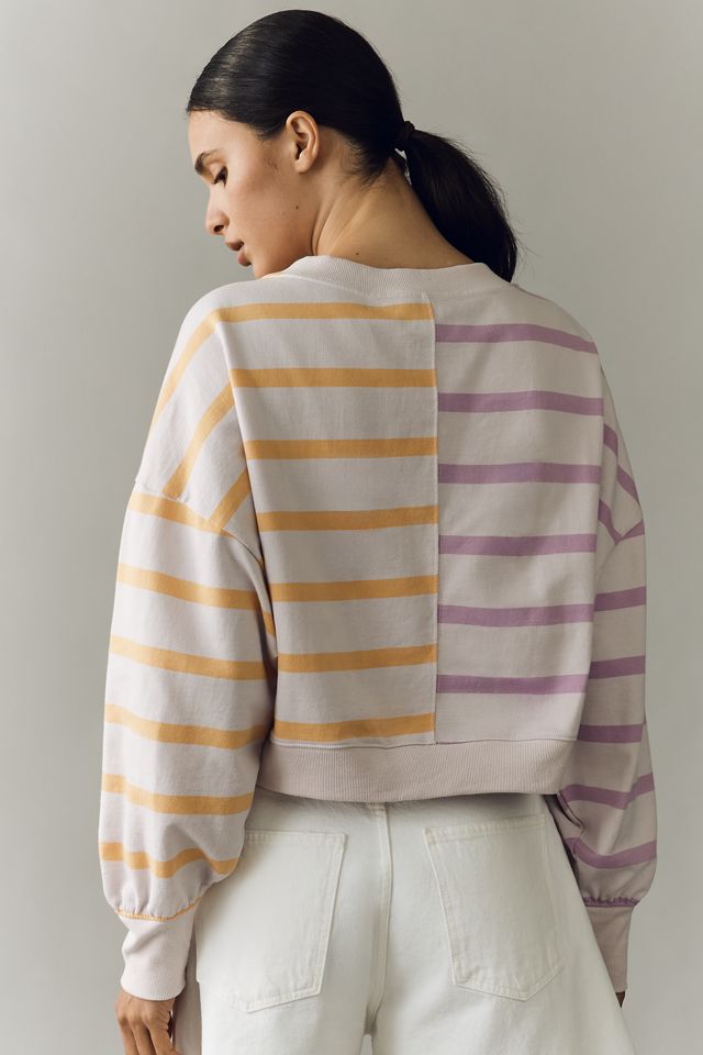 Daily Practice Cotton Stripe Long Sleeve Top  #1