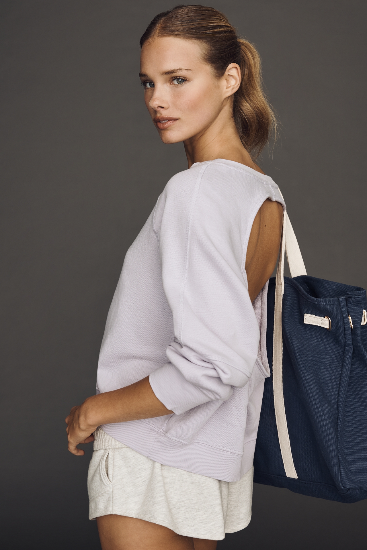 Daily Practice Open-Back Pullover