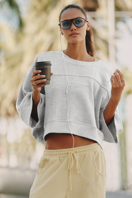 Daily Practice 100% Cotton Curved Oversized Top | Anthropologie