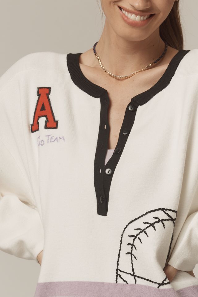 Top Henley Bordado Daily Practice Go Team #3