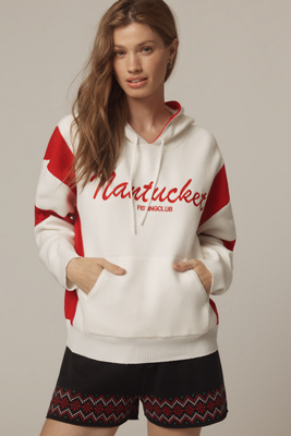 Daily Practice By Anthropologie Daily Practice Hooded Sweatshirt In Red