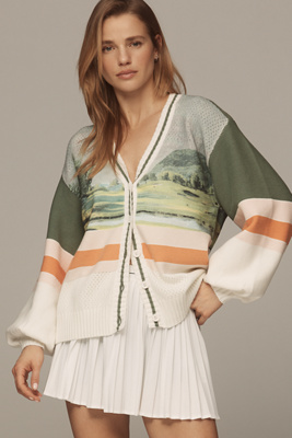 Daily Practice Zinger Balloon-Sleeve Cardigan Sweater | Anthropologie
