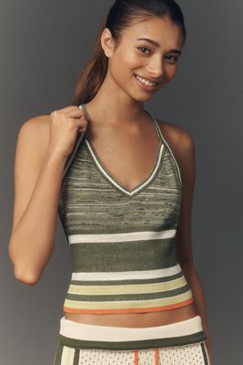 Top Halter a Maglia con Scollo a V Daily Practice