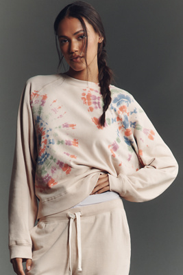 Electric & Rose Ronan Pullover Sweatshirt In White