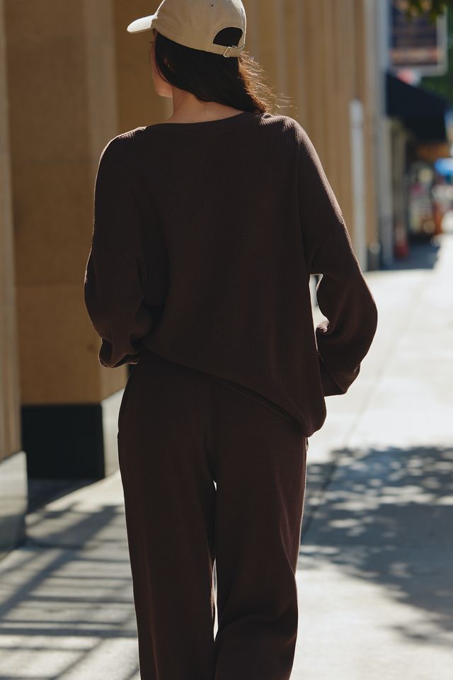 Electric & Rose Long-Sleeve Henley Knit Top #2
