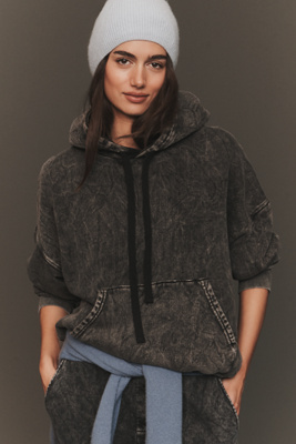 Electric & Rose Taylor Hooded Sweatshirt In Black