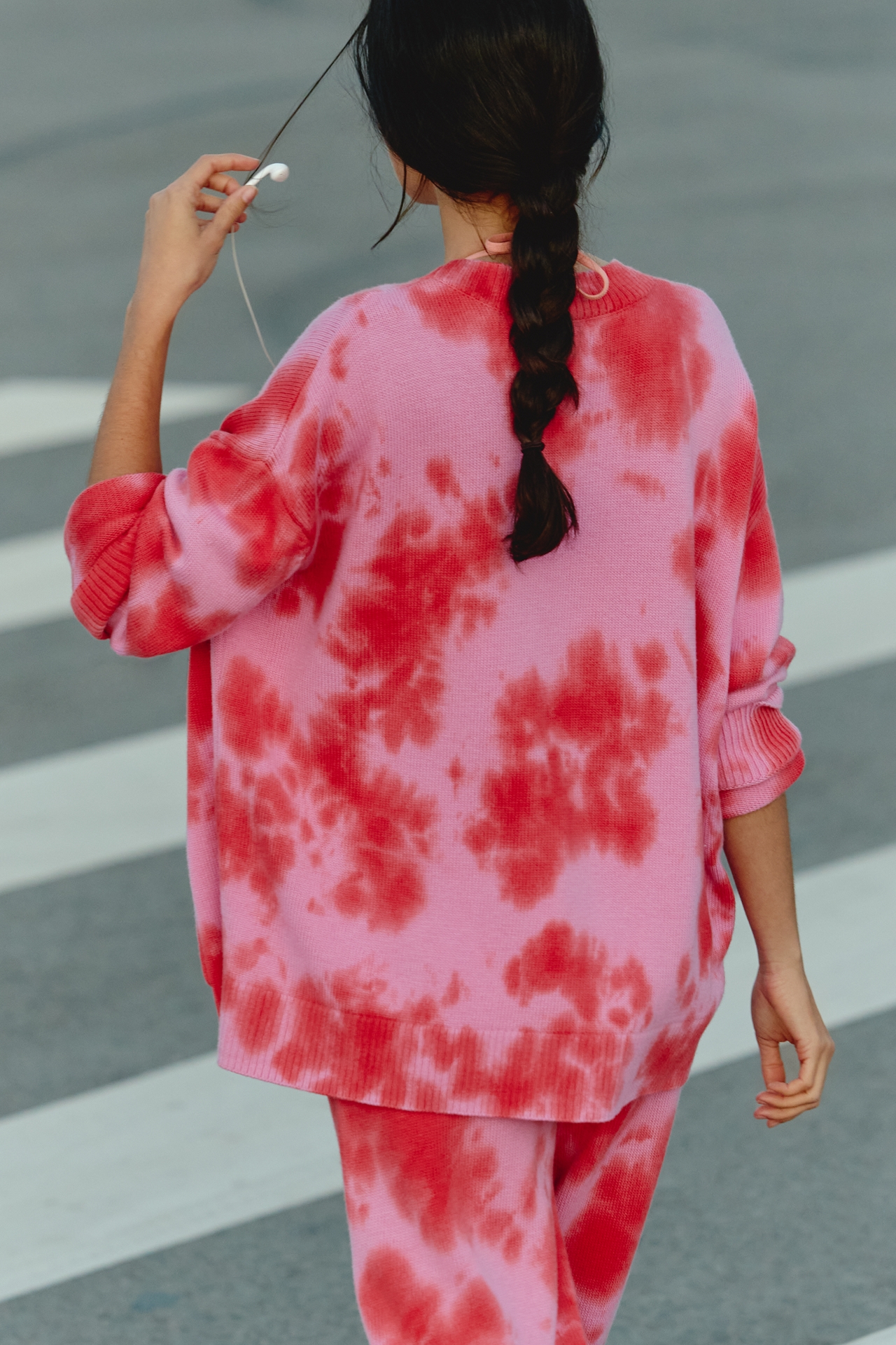 Electric & Rose Wool Cotton Cardigan