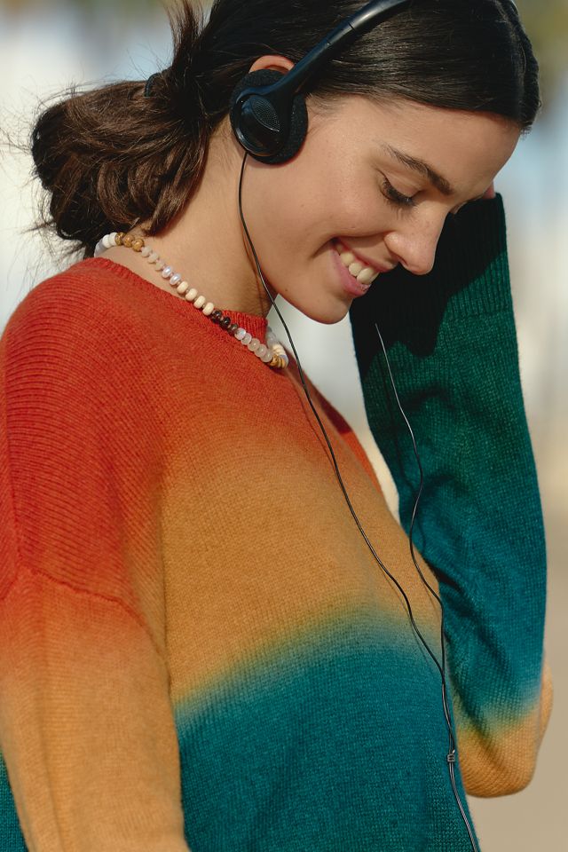 Electric & Rose Ombré Wool Blend Sweater #1