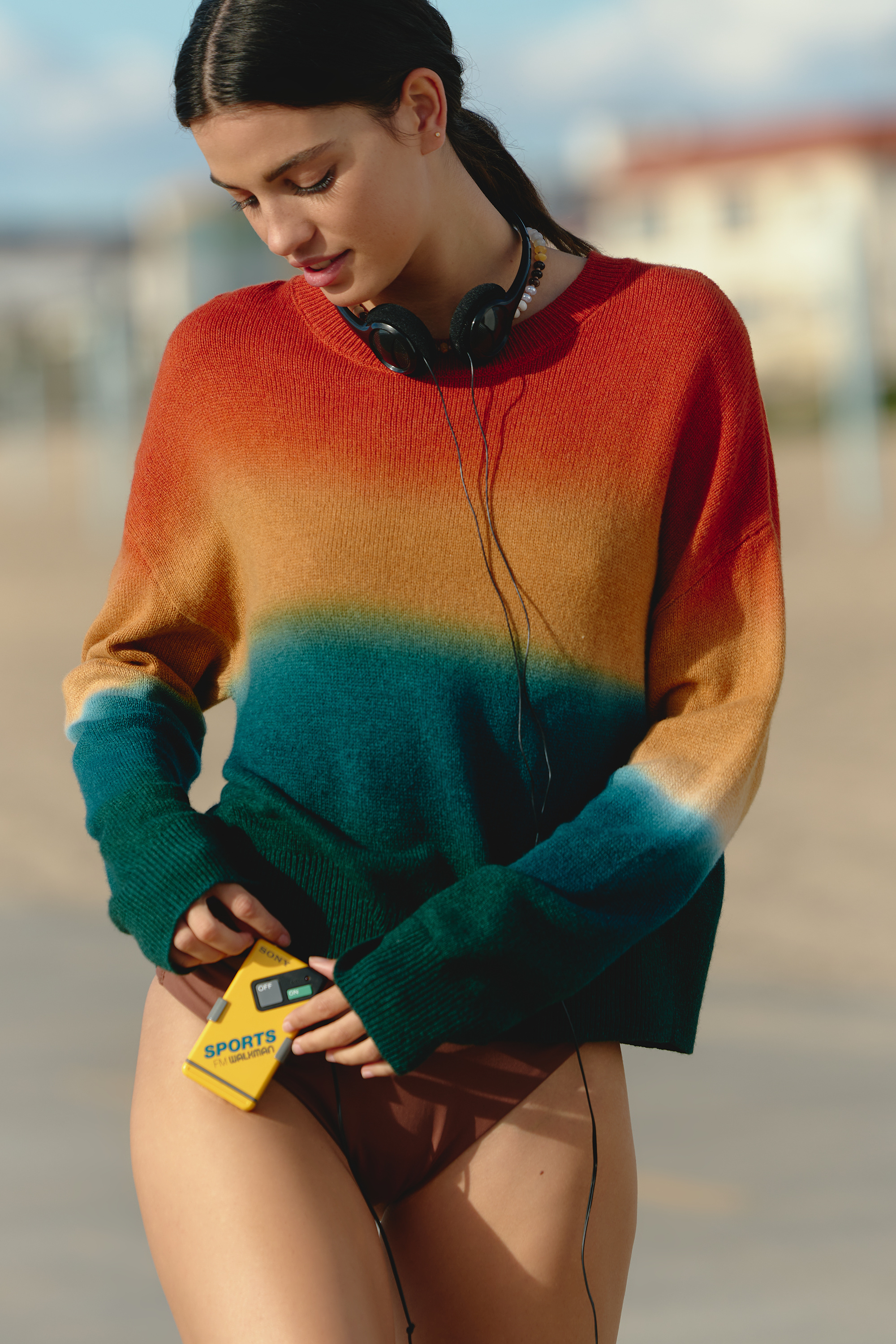 Ombré Wool Blend Sweater — Image 4