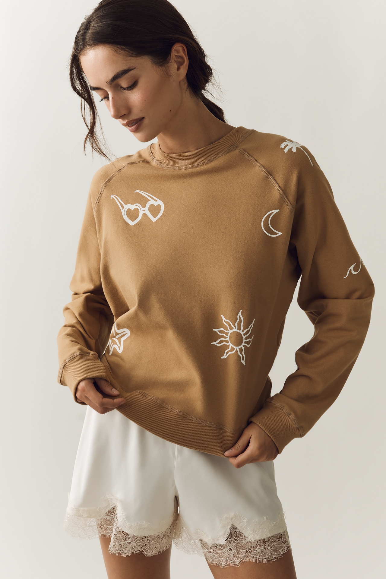 Electric & Rose Doodle Pullover