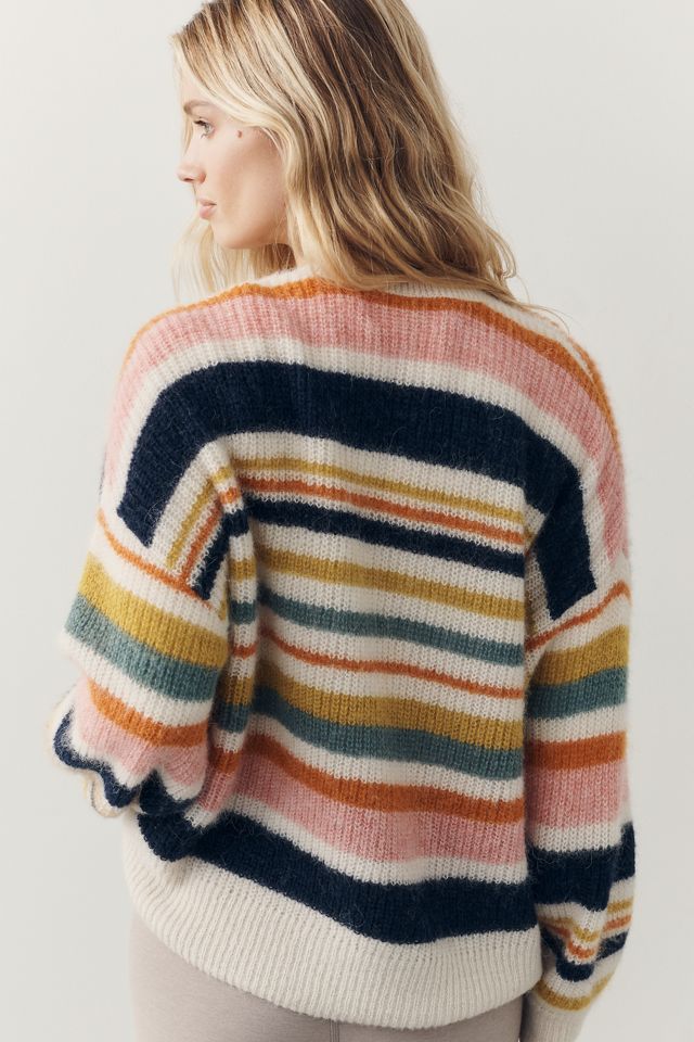 Electric & Rose Wool Blend Balloon Sleeve Sweater  #2