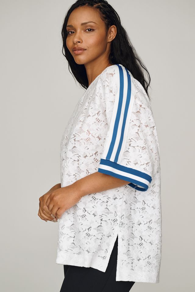 Daily Practice Sheer Lace Tee #4